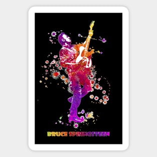 Bruce Springsteen The Boss Watercolor Splatter 06 Magnet